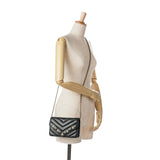 Chanel Chevron Lambskin Button Wallet On Chain