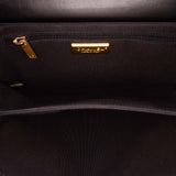Chanel Chevron Lambskin CC Medallion Button Flap Clutch
