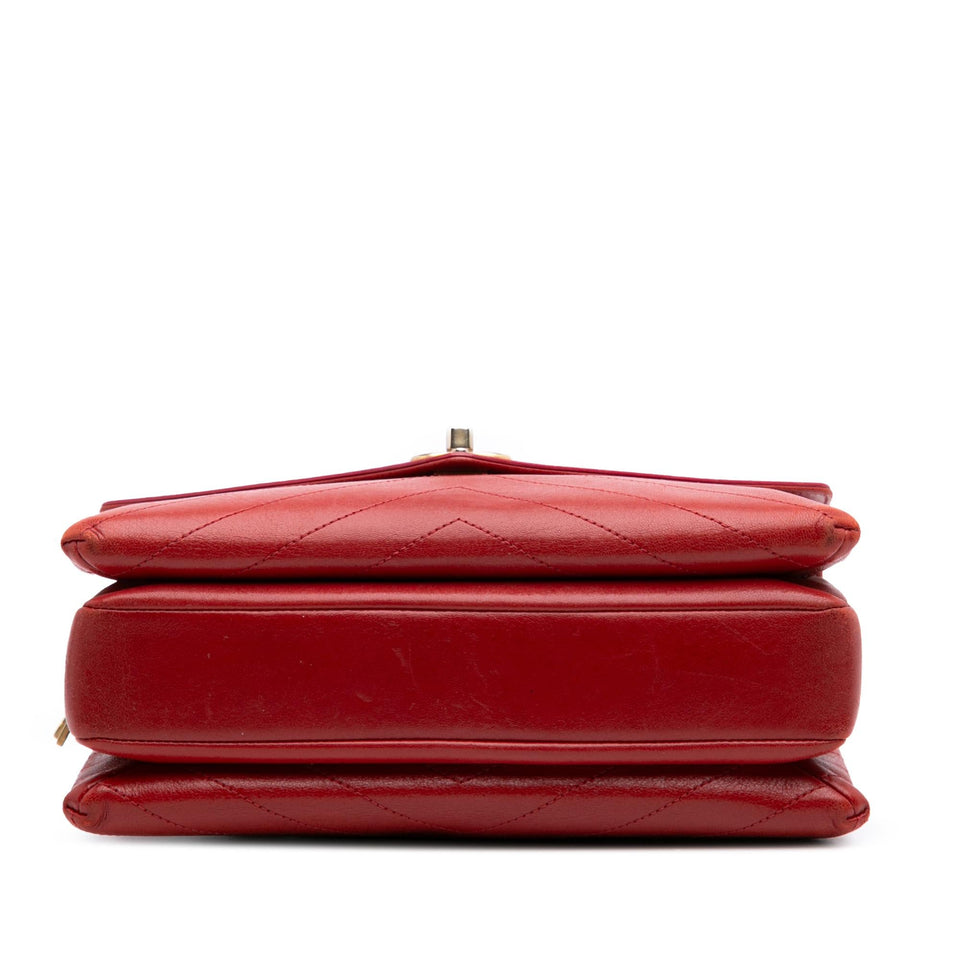 Chanel Chevron Lambskin Coco Envelope Flap