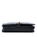 Chanel Chevron Sheepskin Mademoiselle Vintage Wallet on Chain