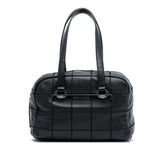 Chanel Choco Bar Caviar LAX Bowler Bag