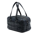 Chanel Choco Bar Caviar LAX Bowler Bag