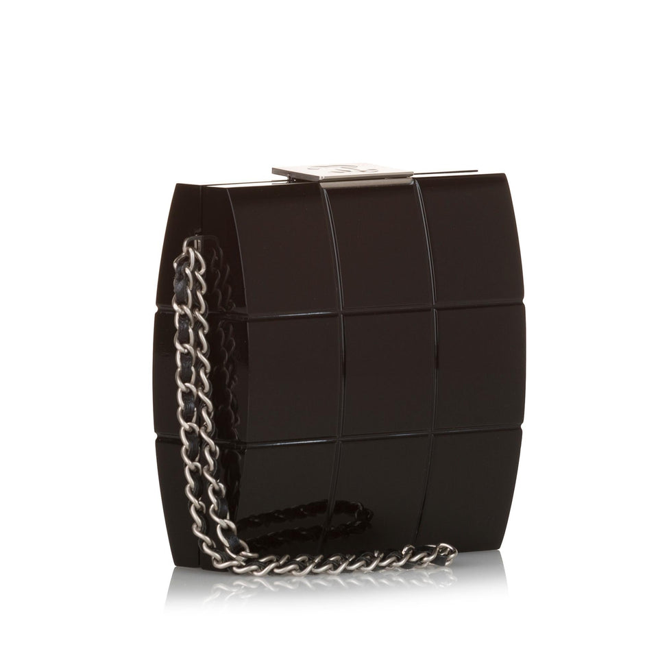Chanel Choco Bar Lucite Perspex Clutch
