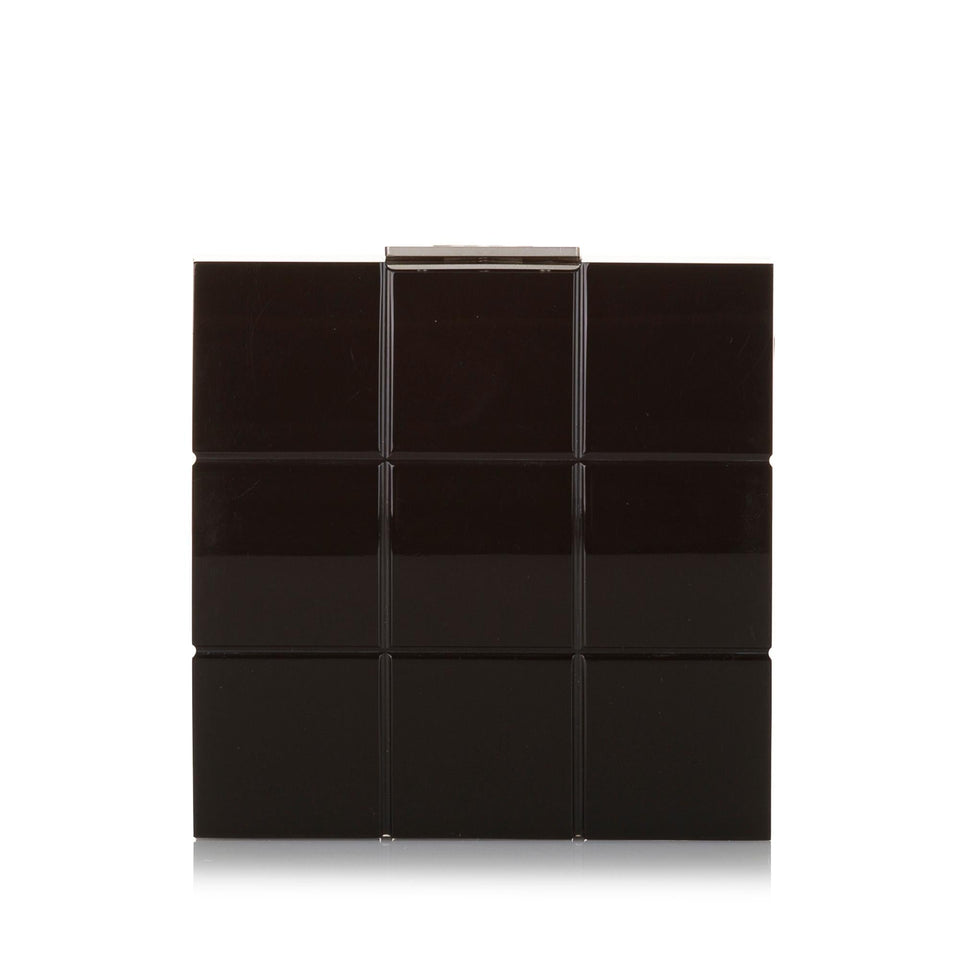 Chanel Choco Bar Lucite Perspex Clutch