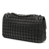 Chanel Chocolate Bar Iridescent Calfskin Bubble Flap