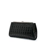 Chanel Chocolate Bar Lambskin Frame Clutch