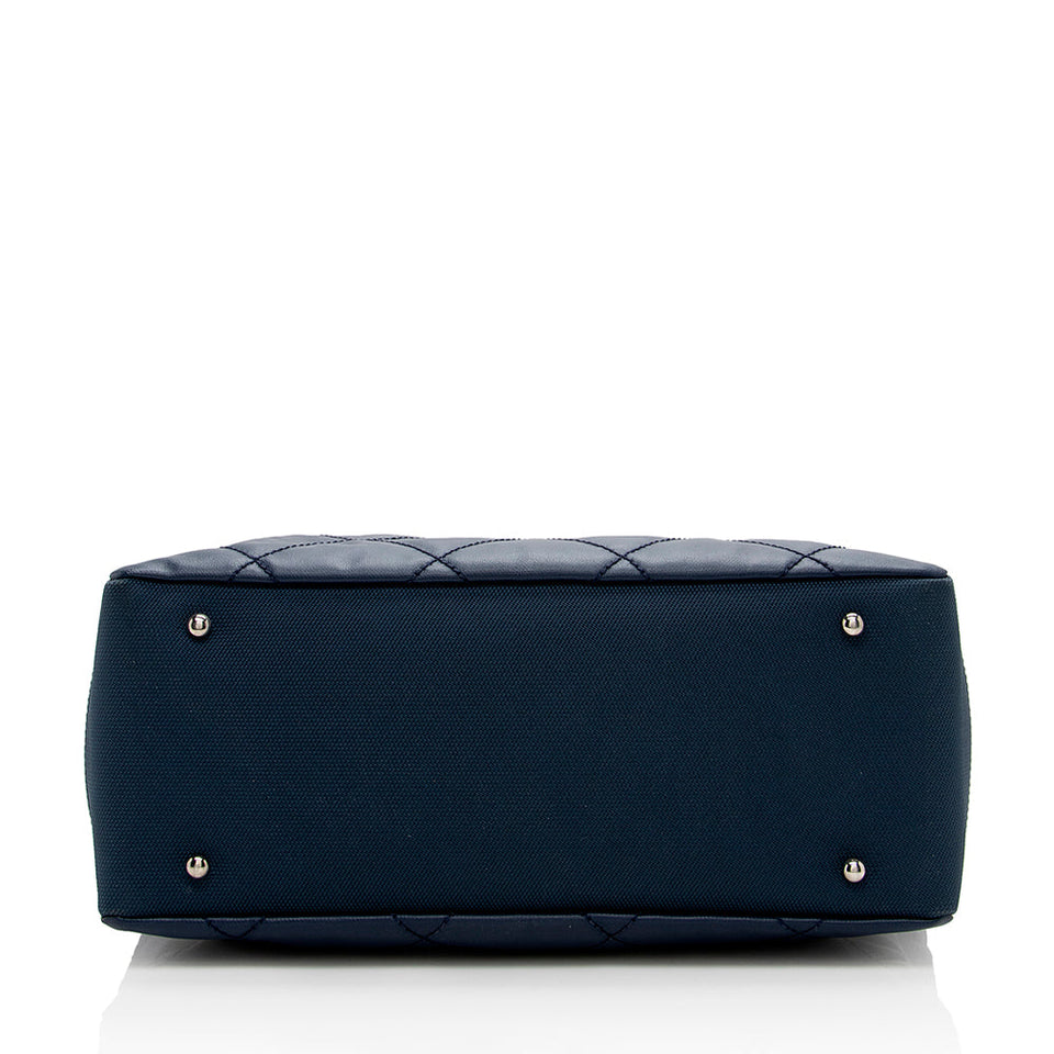 Chanel Coated Canvas Biarritz Tote (SHF-16663)
