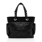 Chanel Coated Canvas Paris Biarritz Large Tote (SHF-14997)