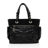 Chanel Coated Canvas Paris Biarritz Large Tote (SHF-14997)