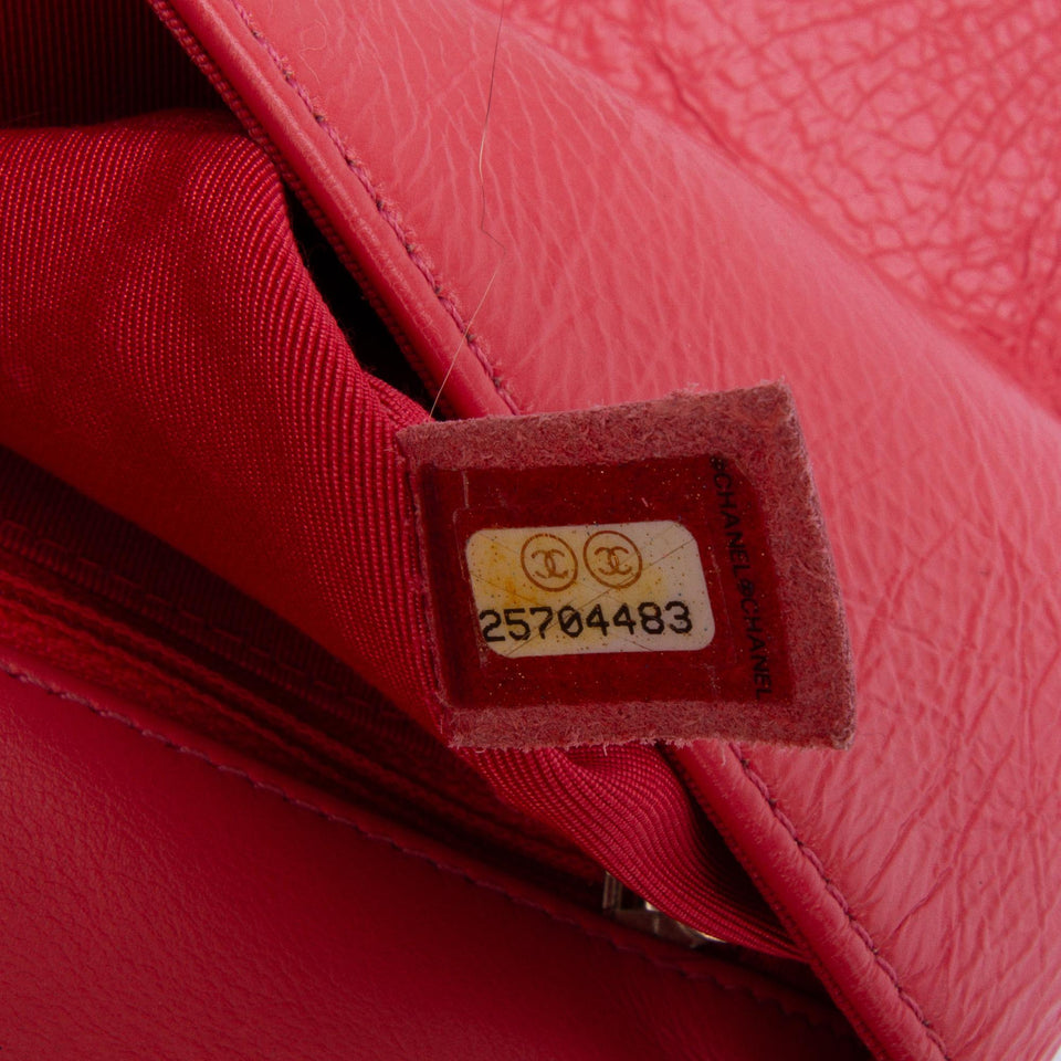 Chanel Crumpled Calfskin Bi Quilted Vintage Full Flap