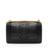 Chanel Crumpled Calfskin Old Medium Boy Bag