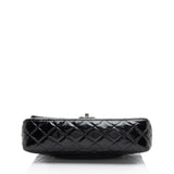 Chanel Crumpled Patent Leather Classic Medium Double Flap Bag