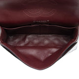 Chanel Crumpled Patent Leather Classic Medium Double Flap Bag