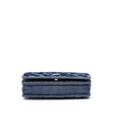 Chanel Denim and Velvet Wallet On Chain