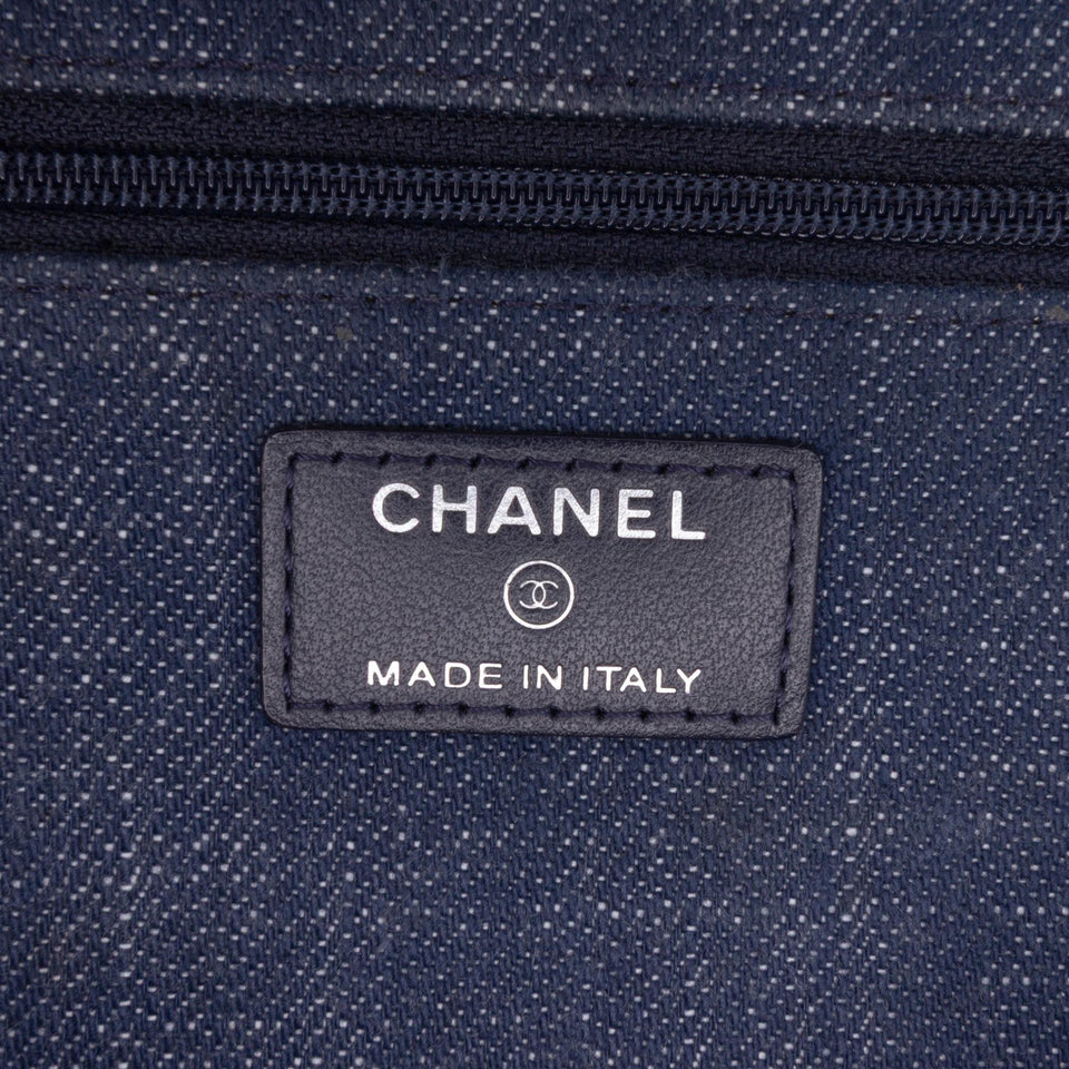 Chanel Denim and Velvet Wallet On Chain