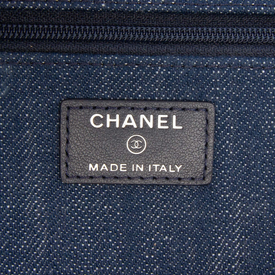 Chanel Denim and Velvet Wallet On Chain