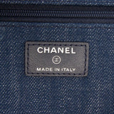 Chanel Denim and Velvet Wallet On Chain