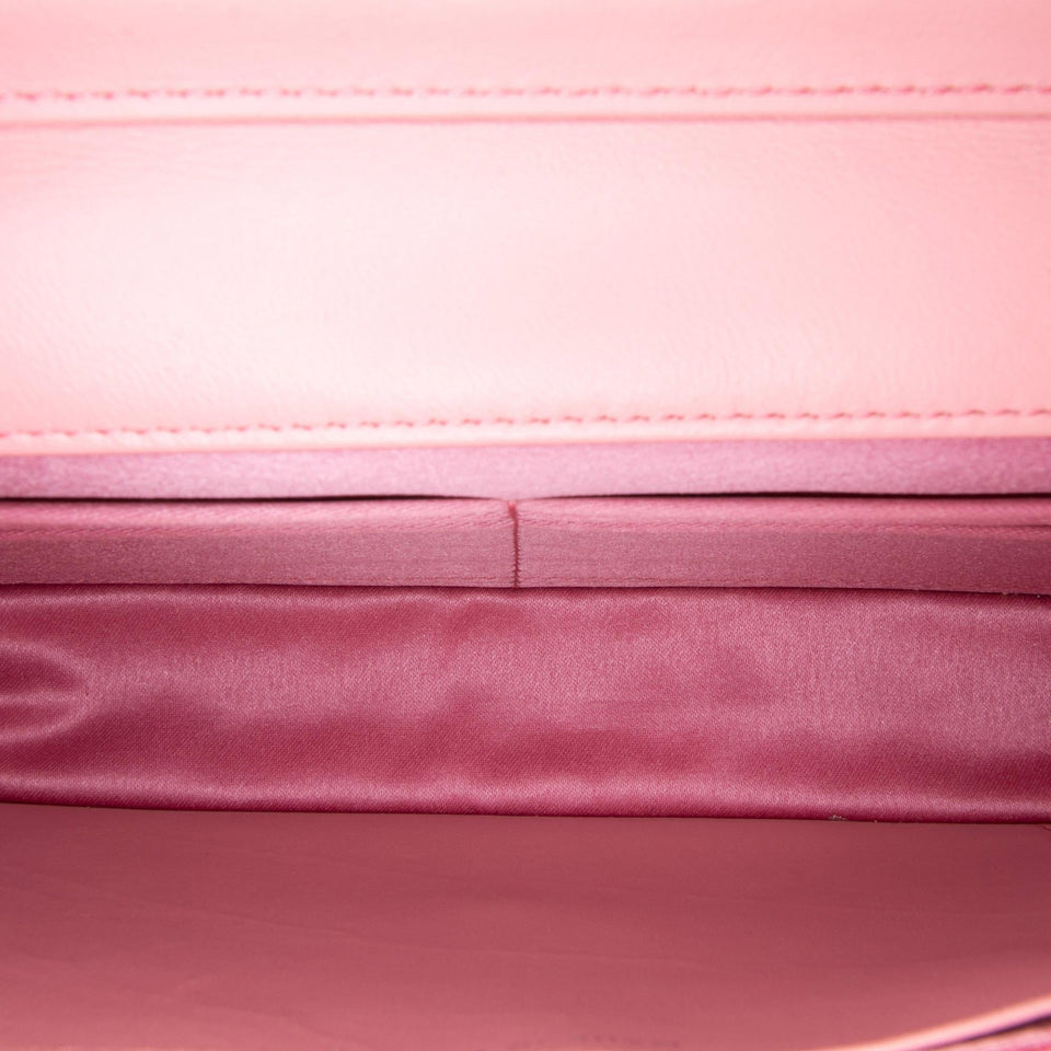 Chanel Embossed Lambskin Camellia Wallet On Chain