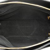 Chanel Embroidered Caviar Logo Shoulder Bag