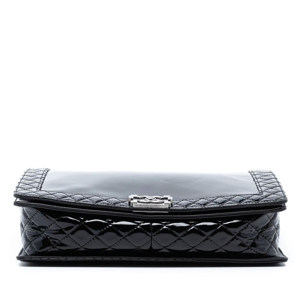 Chanel Extra Large Patent Boy Reverso Flap