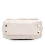 Chanel Extra Mini Quilted Goatskin Rainbow Top Handle Flap