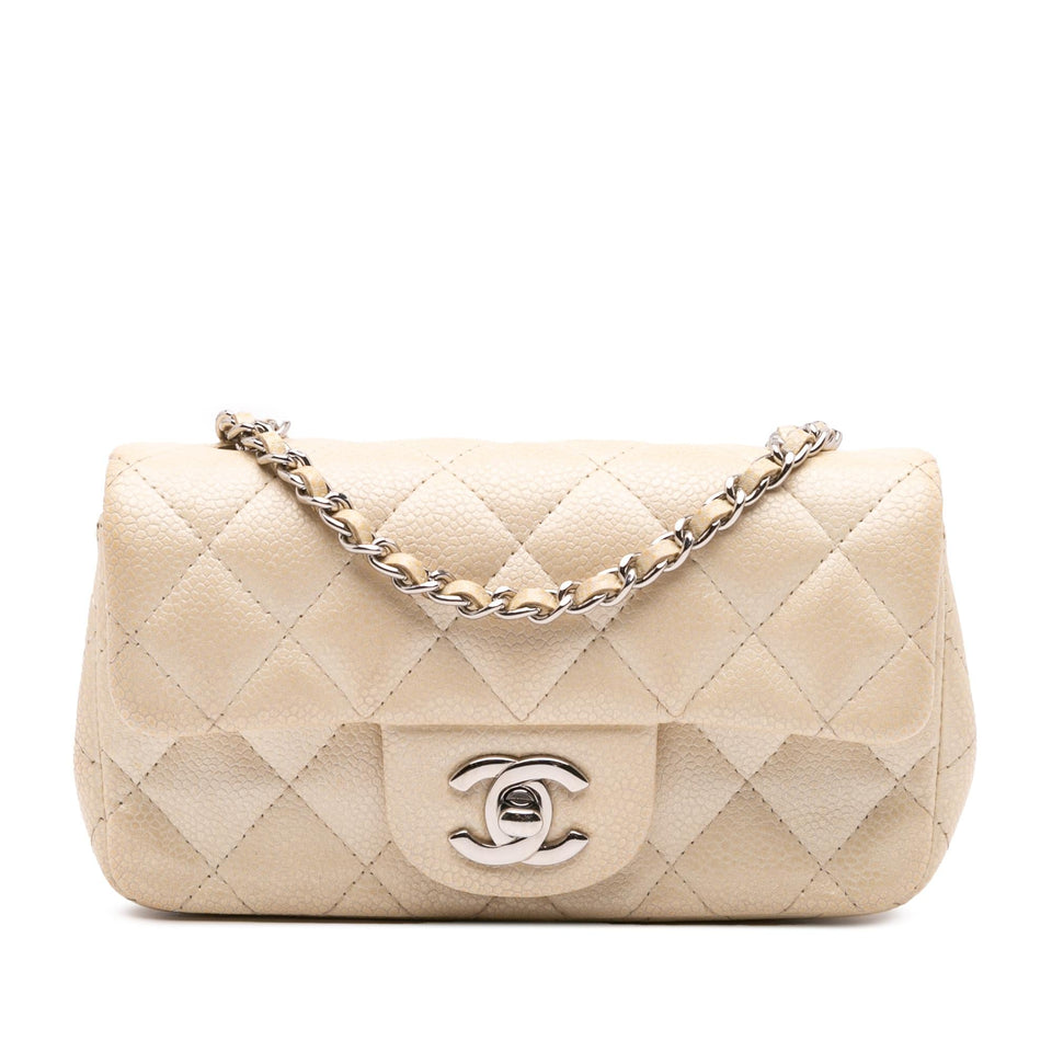 Chanel Extra Mini Rectangular Classic Caviar Single Flap