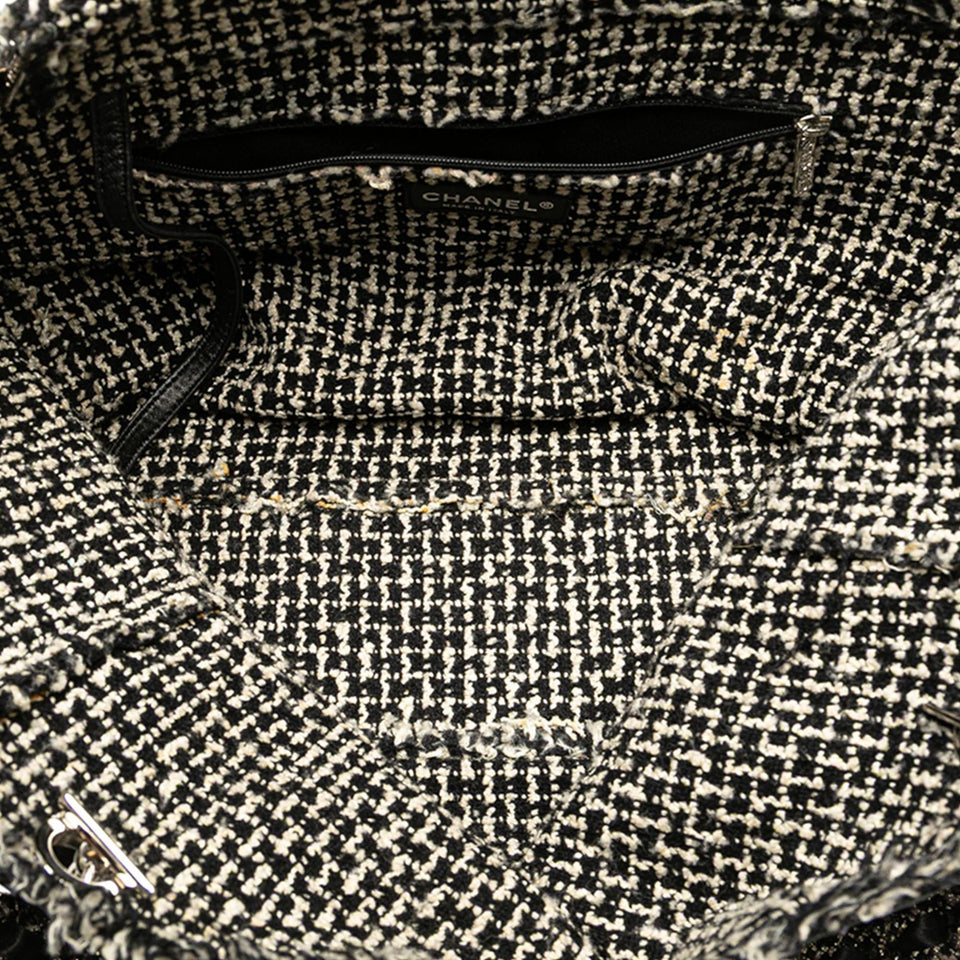 Chanel Glazed Calfskin Tweed Tweedy Shopping Tote