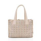 Chanel Glitter Nylon Travel Line Medium Tote (SHF-16771)