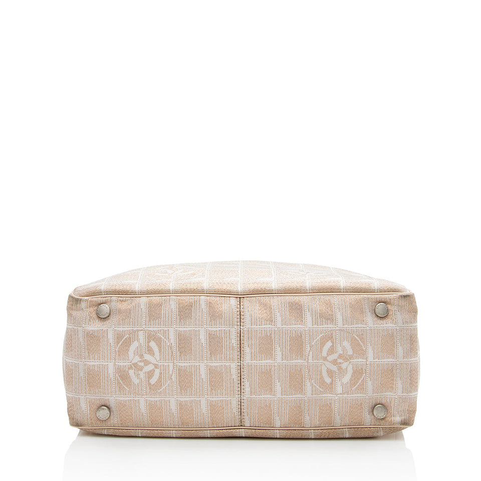 Chanel Glitter Nylon Travel Line Medium Tote (SHF-16771)