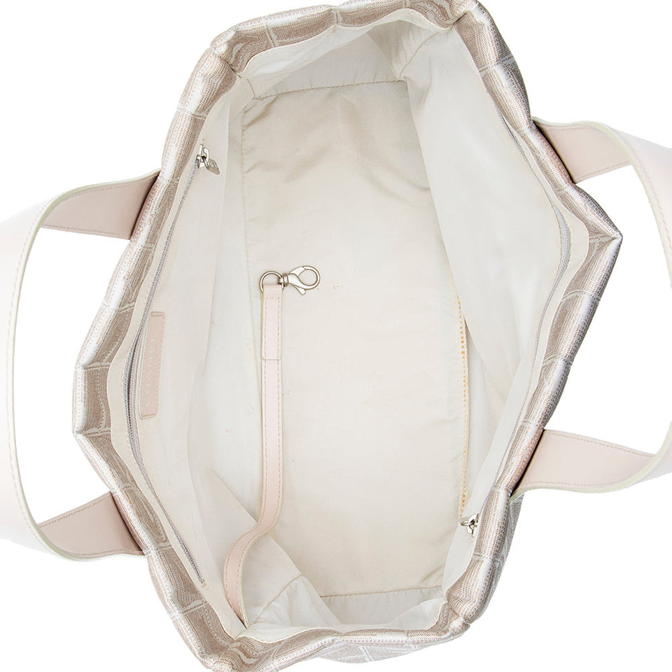 Chanel Glitter Nylon Travel Line Medium Tote (SHF-16771)