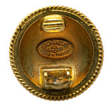 Chanel Gold Plated CC Clip On Earrings