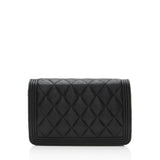 Chanel Caviar Leather Boy Wallet on Chain
