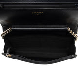 Chanel Caviar Leather Boy Wallet on Chain