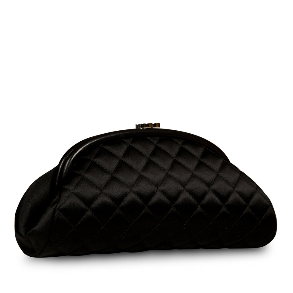 Chanel Timeless Satin Half Moon Clutch