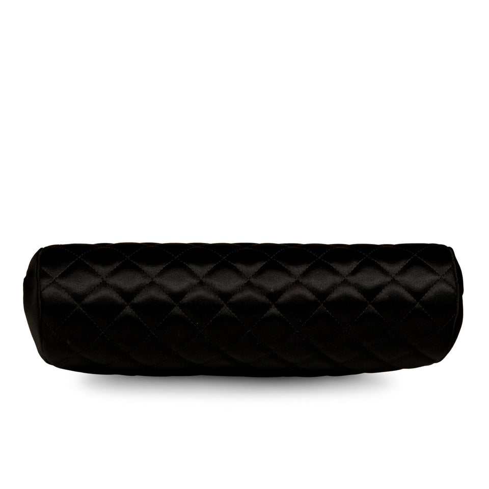Chanel Timeless Satin Half Moon Clutch