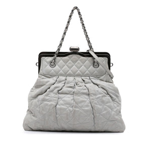 Chanel Iridescent Quilted Calfskin Chic Frame Satchel