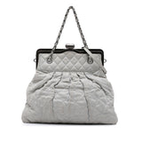 Chanel Iridescent Quilted Calfskin Chic Frame Satchel