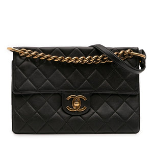 Chanel Jumbo CC Quilted Caviar Chunky Chain Flap