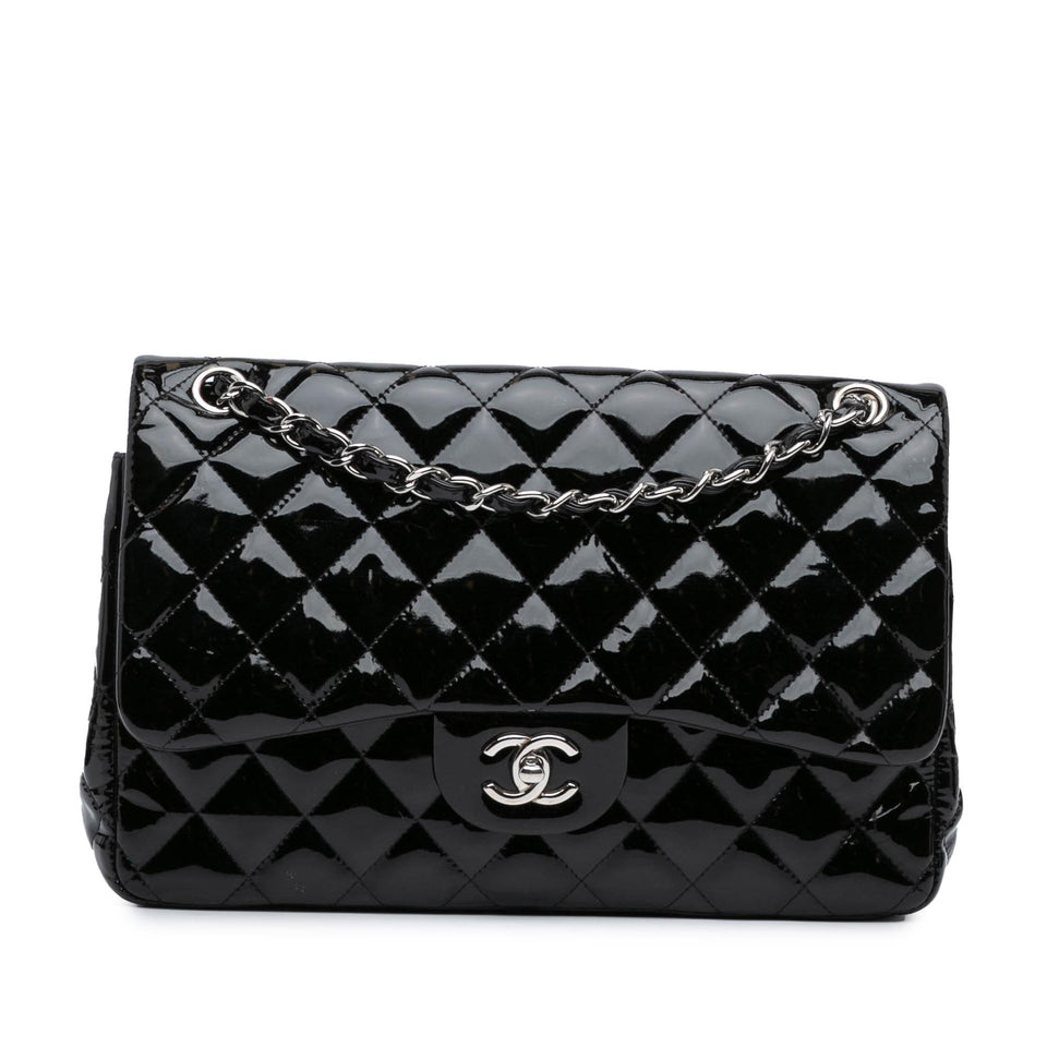 Chanel Jumbo Classic Patent Double Flap