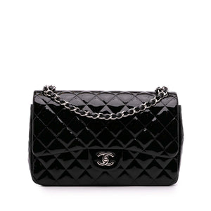 Chanel Jumbo Classic Patent Double Flap