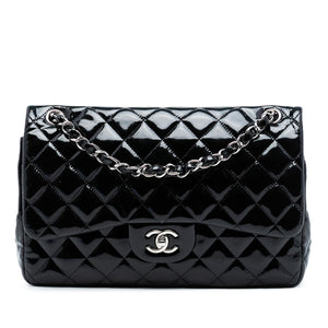 Chanel Jumbo Classic Patent Double Flap