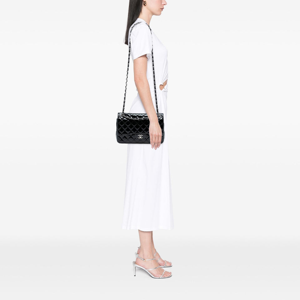 Chanel Jumbo Classic Patent Double Flap