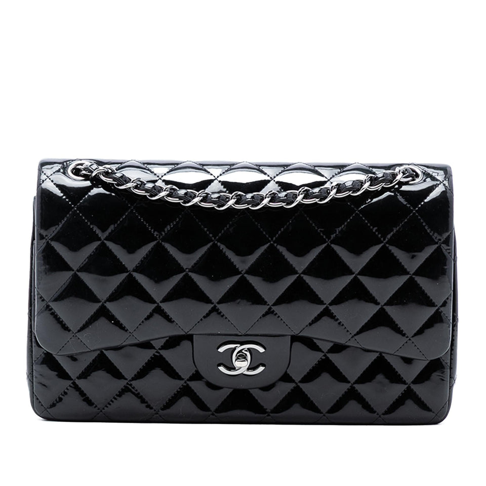 Chanel Jumbo Classic Patent Double Flap