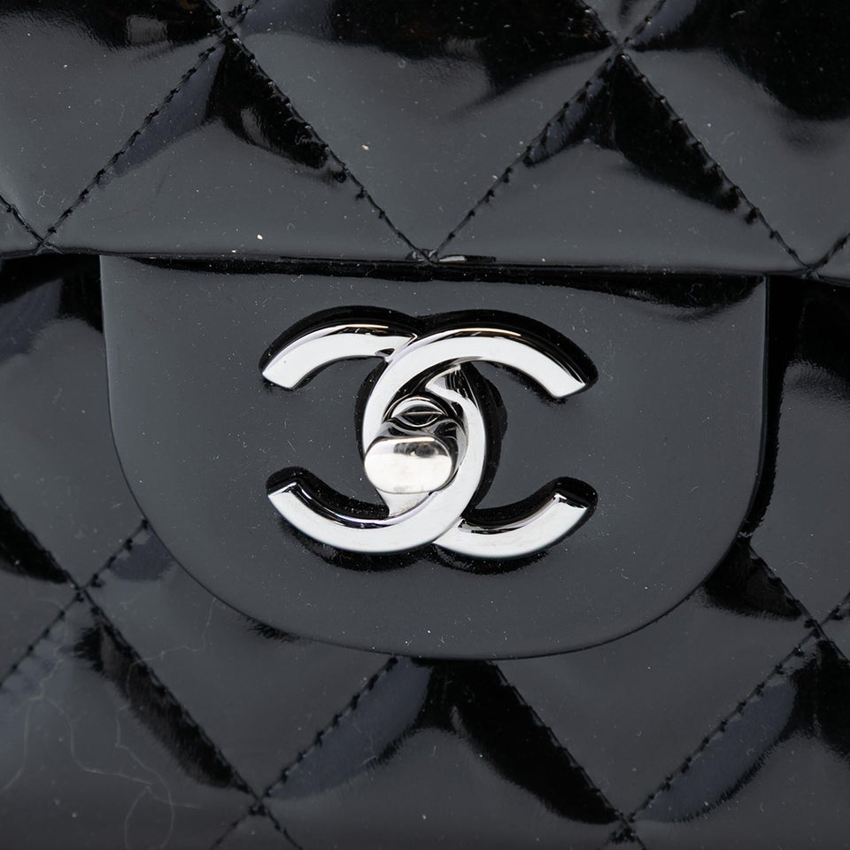 Chanel Jumbo Classic Patent Double Flap