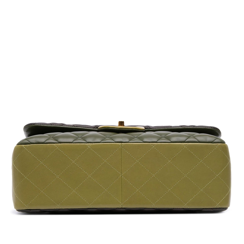 Chanel Jumbo Classic Tricolor Lambskin Double Flap