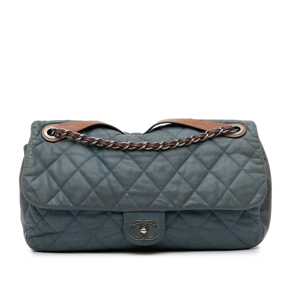 Chanel Jumbo Iridescent Calfskin In The Mix Flap
