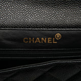 Chanel Jumbo Quilted Caviar Double Sided Flap