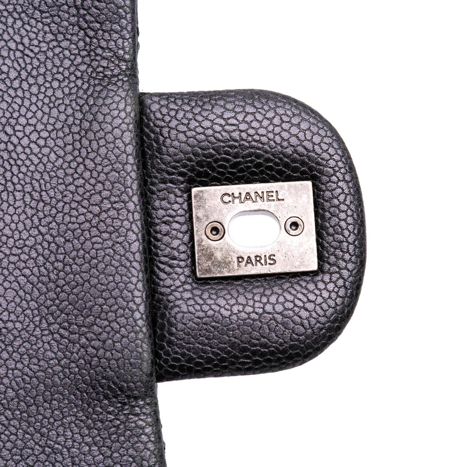 Chanel Jumbo Quilted Iridescent Caviar Easy Flap