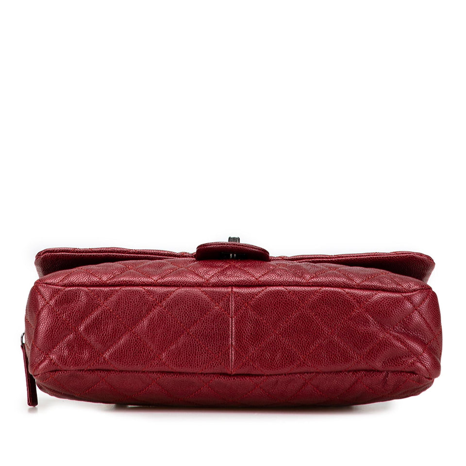Chanel Jumbo Quilted Iridescent Caviar Easy Flap