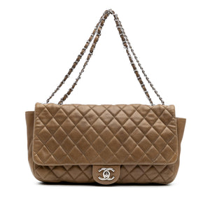 Chanel Jumbo Quilted Lambskin Coco Rain Flap